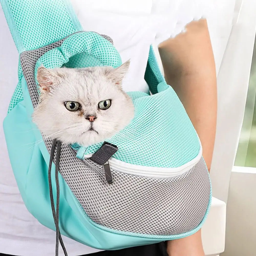 Durable Breathable Pet Carrier Backpack Ergonomic Design Adjustable Sling Carry Pack Mesh Travel Shoulder Bag Pet Supplies Vue
