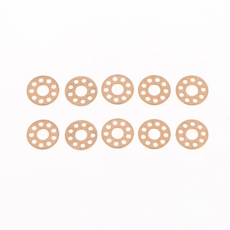 10Pcs Brass Washers for Folding Knife Precision Gasket Oil Storage Durable Knife Accessories for Repair Upgrade Vue 14mm 10pcs
