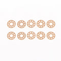 10Pcs Brass Washers for Folding Knife Precision Gasket Oil Storage Durable Knife Accessories for Repair Upgrade Vue 14mm 10pcs