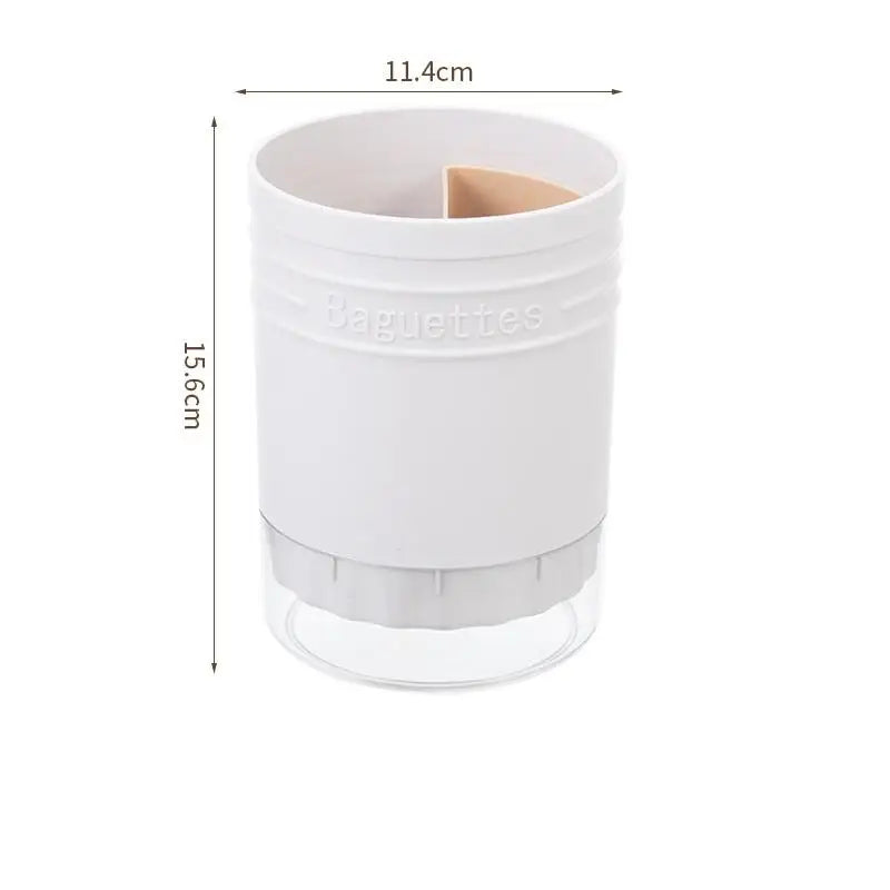 〔CC11〕Utensil Holder Plastic Multi Functional Drain Chopstick Tableware Knife Spoon Fork Chopstick Container Kitchen Tool Vue White