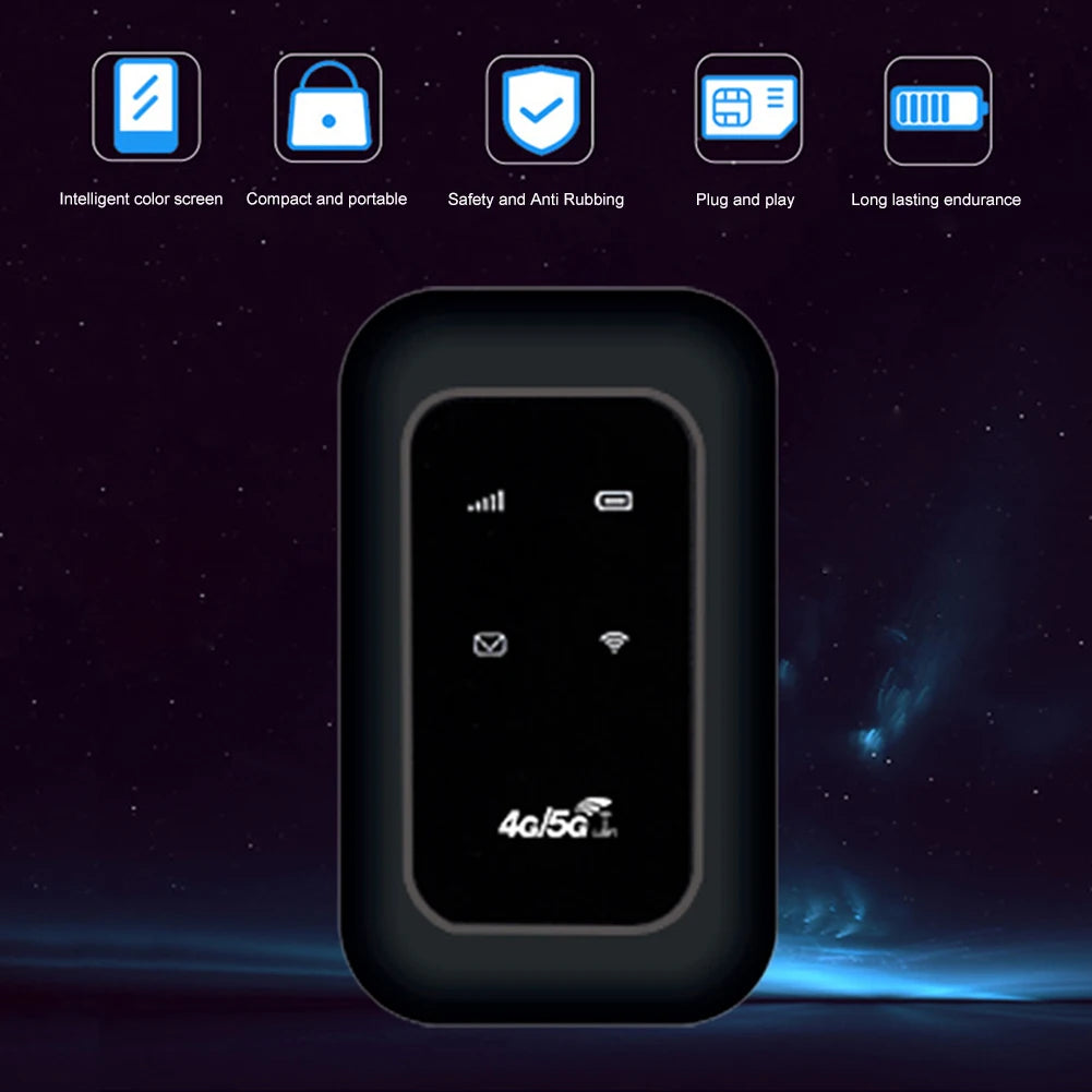 Portable 4G LTE Router 150Mbps High Speed Mobile WiFi Router Wireless Pocket Mini Router With SIM Card Slot For Laptop Cellphone Vue