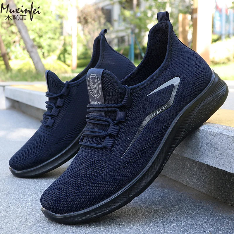 Men's Breathable Mesh Sneakers – Lightweight Non-Slip Casual Shoes Men's Mesh Sneakers Vue