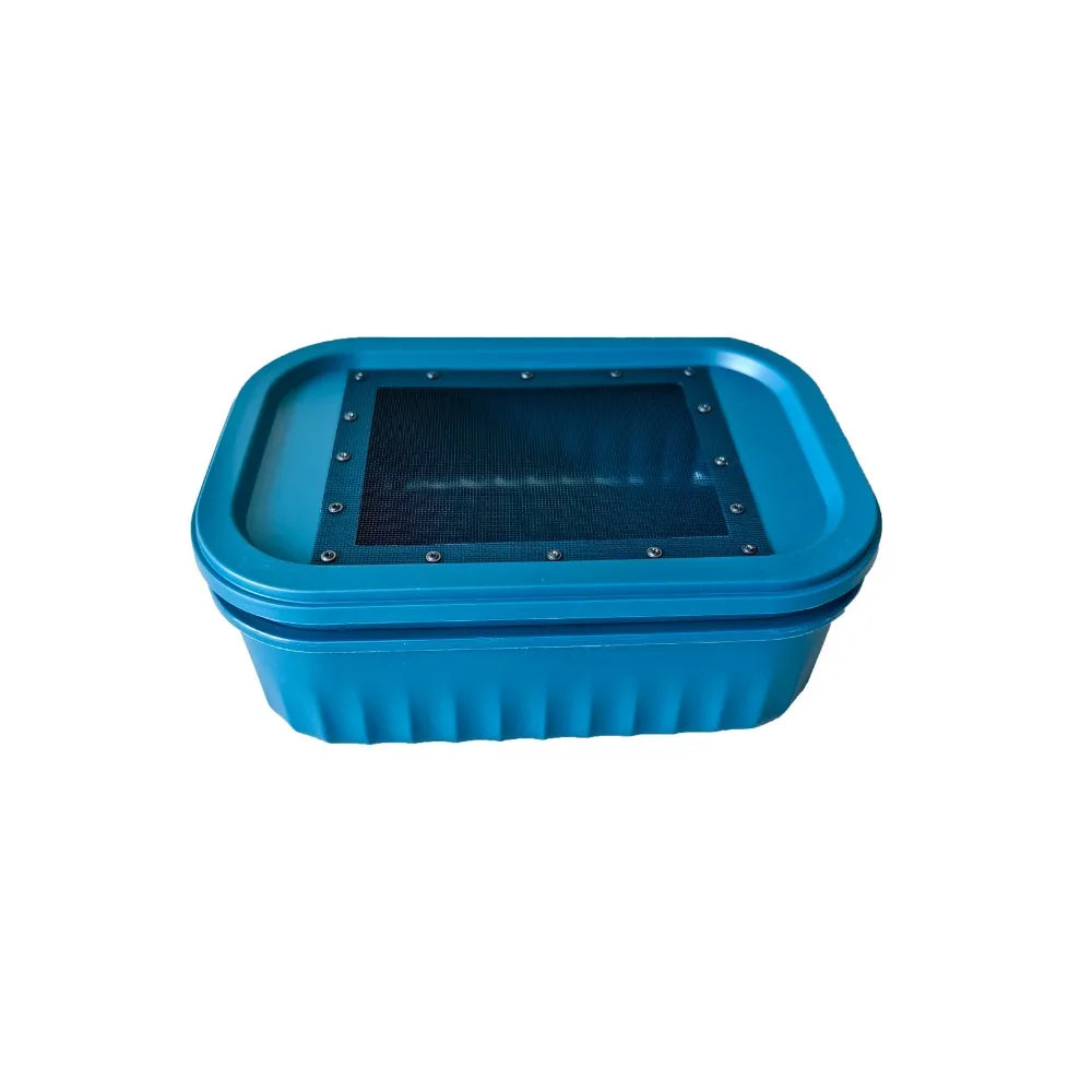 2-Layer Mealworm Feeding Box Breathable Filter Screen Mealworm Breeding Kit Large Capacity Anti-escape Insect Observation Box Vue Blue
