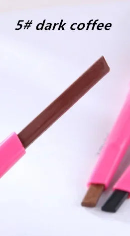 New 1pcs Longlasting Eyebrow Pencil Natural Waterproof Rotating Automatic Eye Brow Pencil Cosmetic Eyebrow Shaping Liner Pen Hot Vue 05-Dark brown