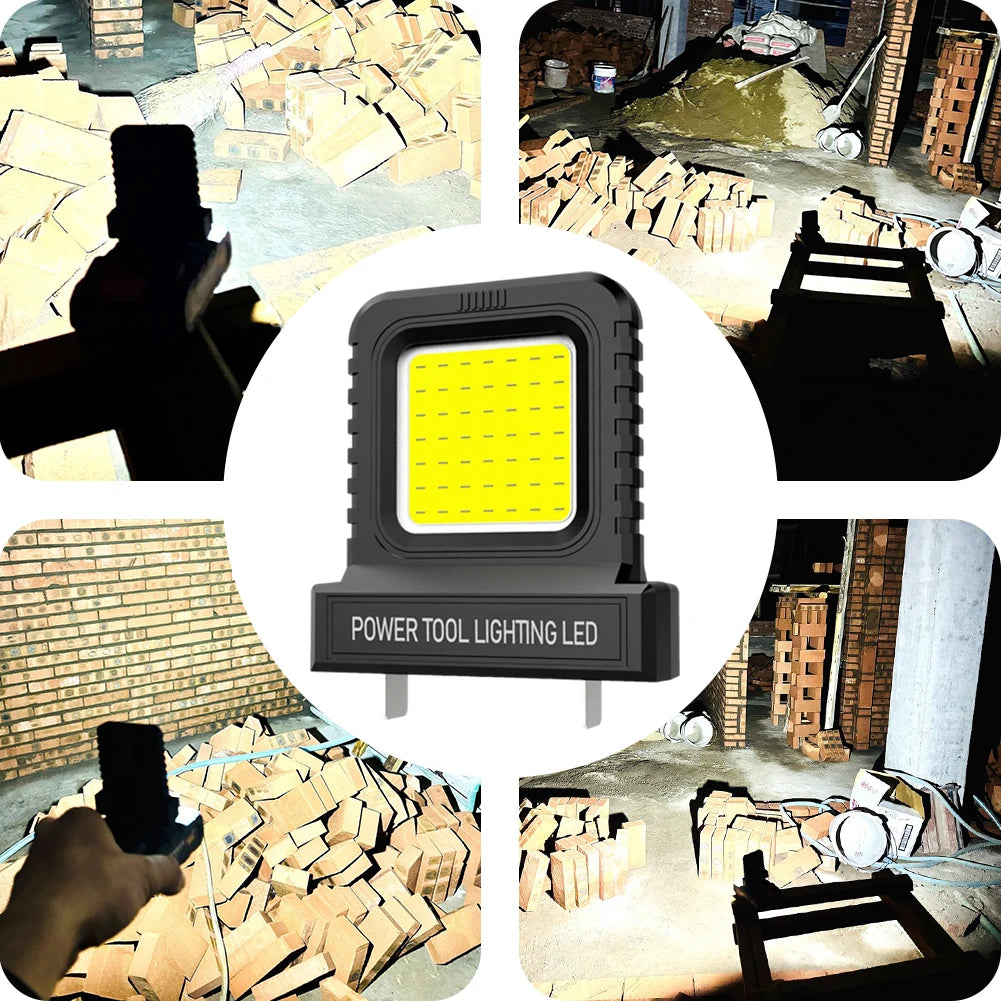 14W LED Camping Lantern Mini Pocket Work Light Inspection For 21V Battery Power Tool Accessory Lithium Battery Work Lamp Lights Vue