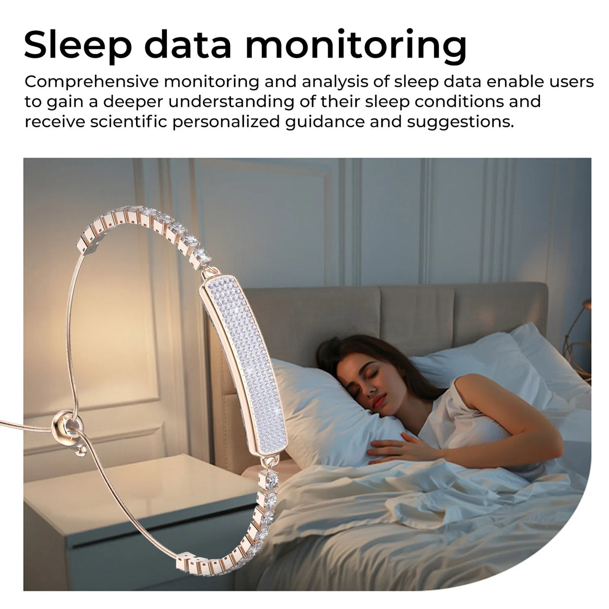 2026 Smart Bracelet Smartwatch Heart Rate SpO2 Sleep Monitor Pedometer IP68 Waterproof BT5 LongBattery Mag Charge AndroidiOS Vue