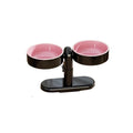 Pet Adjustable Height Feeder Elevated Dog Bowls Tableware Feeding And Water For Small Breeds Cats Feeding Watering Supplies Vue black