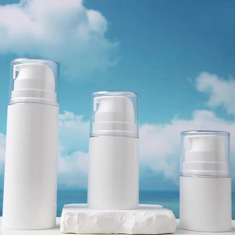 1Pcs 30/50/100ml Portable Travel Empty Airless Pump Jar Cream Dispenser Refillable Leak Proof Cosmetic Bottle Storage Container Vue