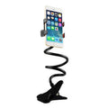360 Clip Mobile Phone Holder Stand Portable Flexible Lazy Bed Desktop Bracket Smartphones Desk Bed Mount Stand Base Support 70cm Vue black