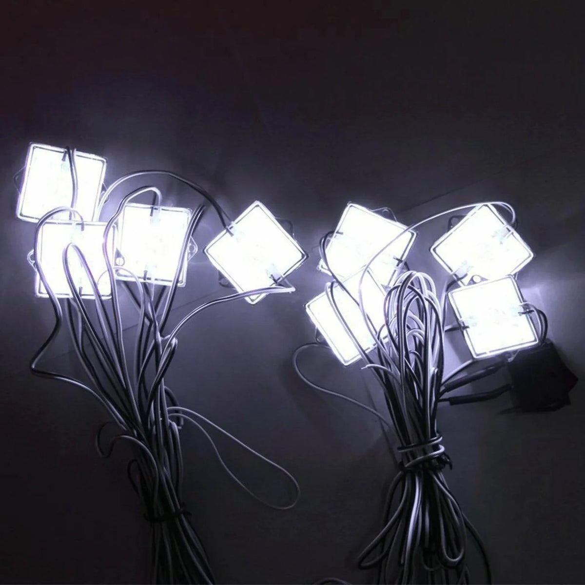 8/10Pcs Universal Truck Bed Trunk Lighting Strip 6000K White LEDs Light For BMW/Toyota/Tundra/Chevy Truck Pickup Vue