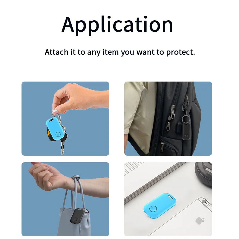 Mini GPS Tracker for Kid Dog Pets Key Finder BT Anti-lost Alarm Smart Air Tag Wireless Child Bag Wallet Finder Locator Vue