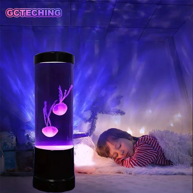 Jellyfish Lamp LED Color Changing Aquarium Light with 7 Colors Home Decoration Lights Night Lights Pet Supplies Vue
