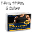60Pcs Men Nipple Covers Anti Chafing Running Nipple Patches Breathable Invisible Sports Nipple Guards Marathon Adhesive Bandages Vue 1BOX