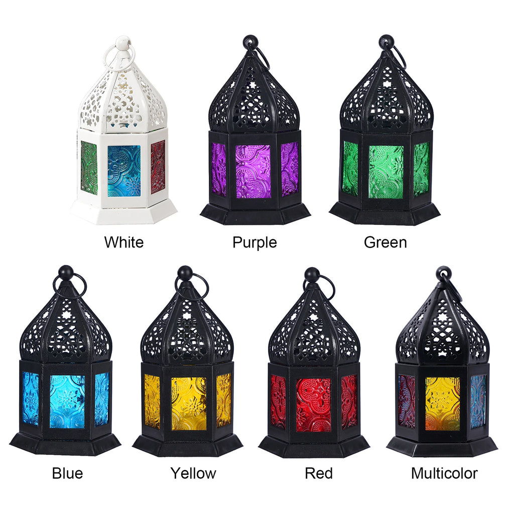 Moroccan Iron Lantern – Hanging & Tabletop Décor Light Decorative Lantern Vue