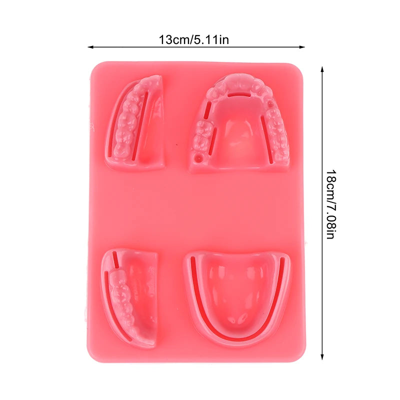 Dental Gum Skin Suture Surgical Practice Medical Skin Suture Pad Lab Model Silicone Periodontitis Suture Model Training Kit Vue one size