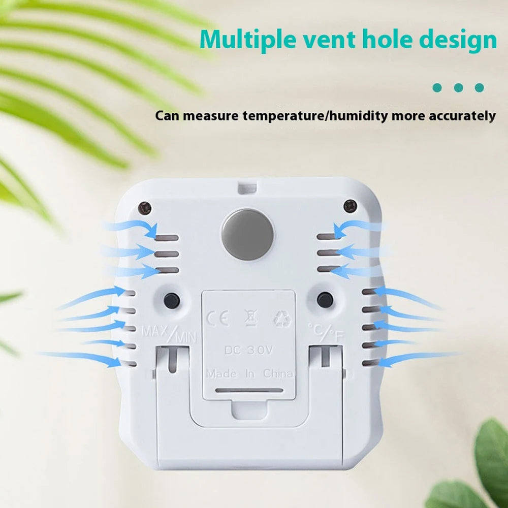 Digital Display Temperature and Humidity Meter -10℃-50℃ Thermometer 10~99%RH Hygrometer Indoor Electronic Thermometer Hygrometer Vue