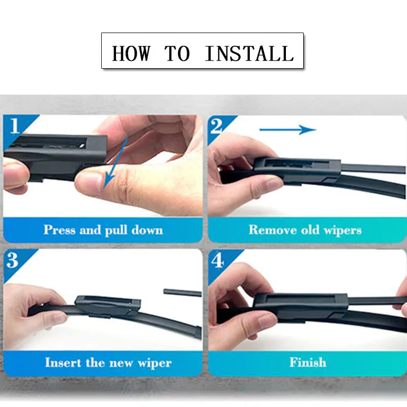 Dacia Sandero Streetway III 2021-2022 Front & Rear Wiper Blades Car Wiper Blade Set Vue