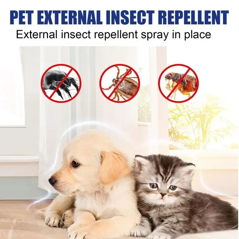 Pet Dog Cat Anti Flea Drops 100ml Insectcide Flea Lice Insect Remover Spray Flea And Tick Concentrate Formula Pet Flea Remover Vue