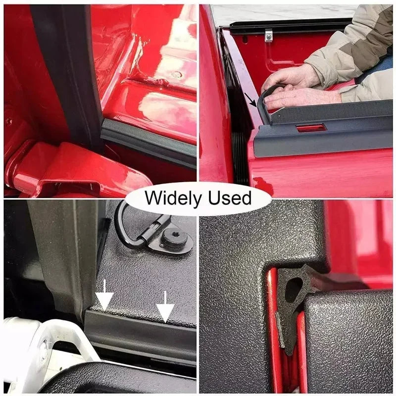 3/5m Universal Tail Door Sealing Strip Weather Stripping Sound Insulation Strip for Pickup Truck Vue