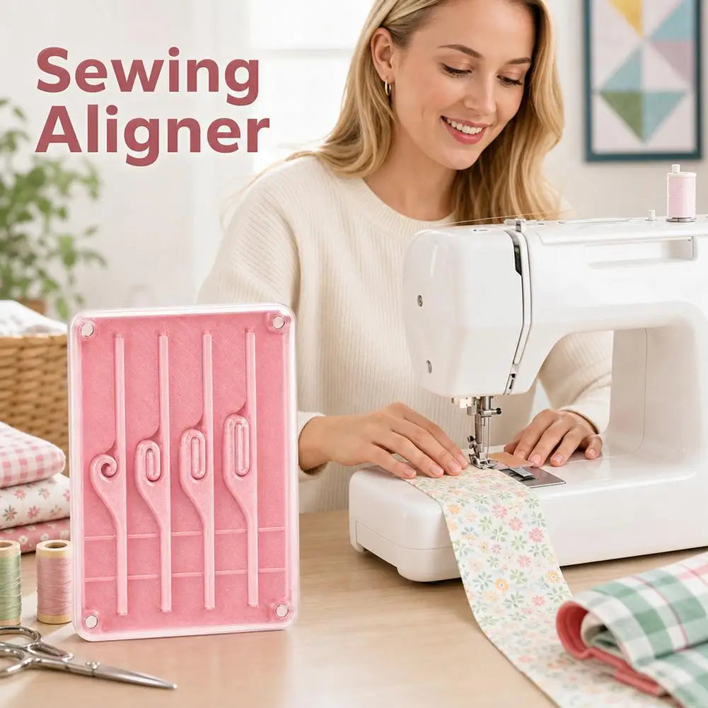 Sewing Machine Guide Aligner Straight Line Seam Guide Fabric Edge Positioning Tool for Home Quilting DIY Sewing Beginner Vue