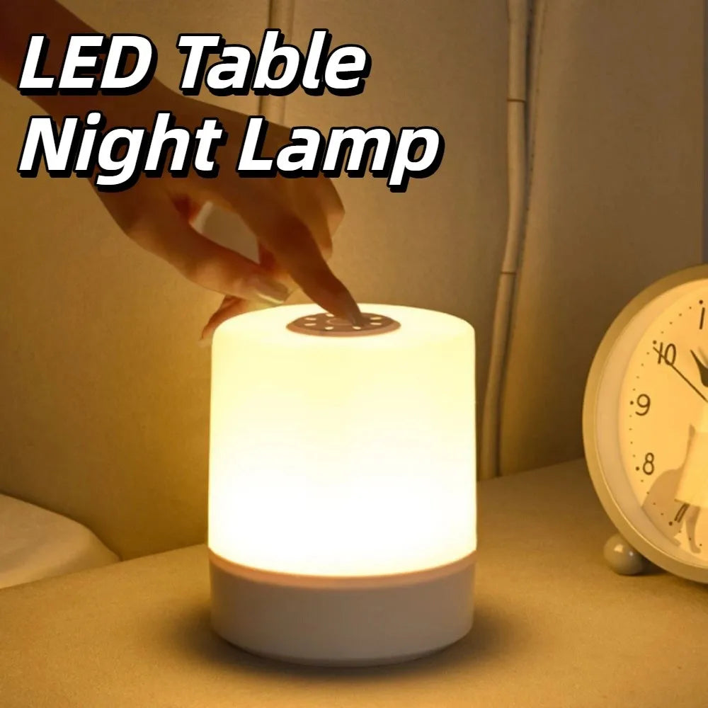 Adjustable Brightness LED Touch Lamp Motion Sensor 3-Color Lighting Dimmable Night Light Touch Control Portable Vue