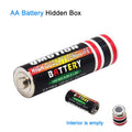 Mini Sight Secret Hidden Compartment 48mm Dry Cell Battery AA Empty Case Hide Cash Jewelry Pills For Home Travel Outdoor Safe Vue A