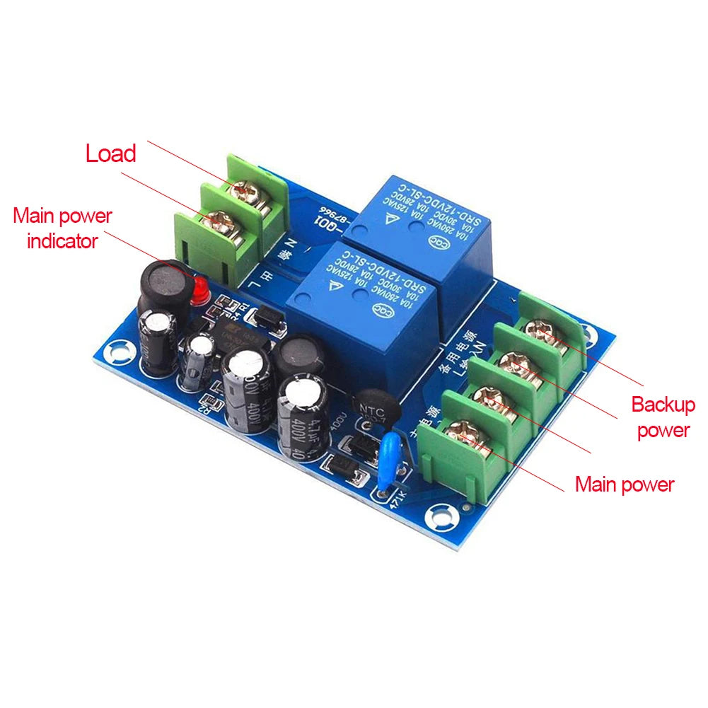 Dual AC Power Auto Switching Module 85-240V 10A Controller Power Switching Module Vue