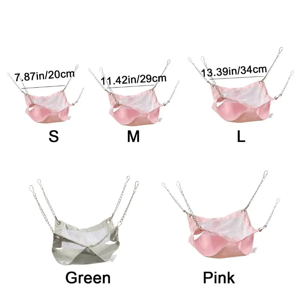 Polyester Double-layer Hamster Hammock Comfortable Breathable Squirrel Hanging Cage House Waterproof Easy to clean Vue