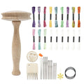 Wooden Darning Mushroom Kit – DIY Sock Mending Tool Set Darning Sewing Kit Vue C