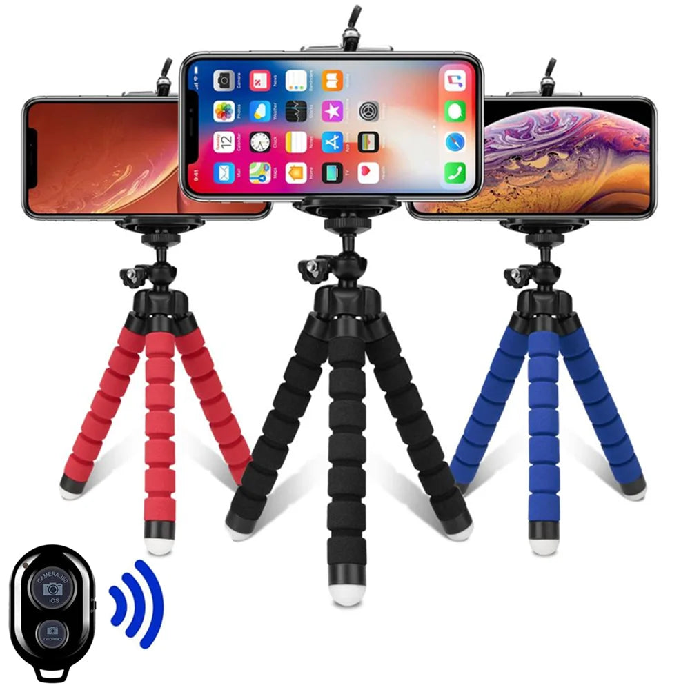 Tripods Tripod For Phone Mobile Camera Holder Clip Smartphone Monopod Tripe Stand Octopus Mini Tripod Stativ For Phone Vue