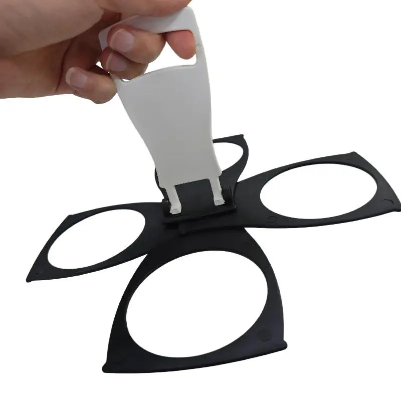 Foldable 4 Cups Coffee Cup Holder with Handle Bottle Bracket for Cafe Commercial and Home Use Vue