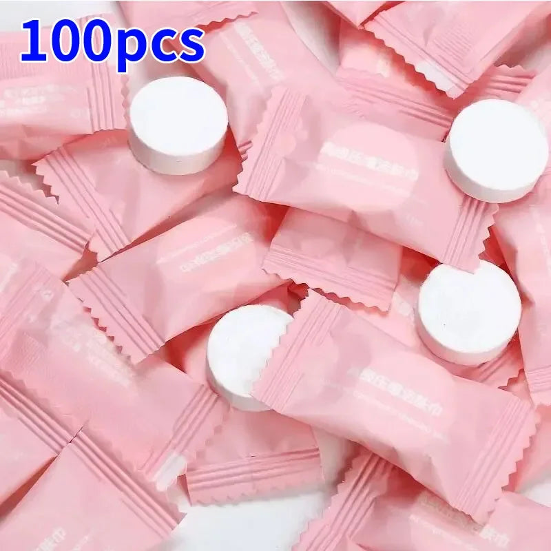 50/100pcs Disposable Face Pack Suitable For Sensitive Towels Travel In Compressed Bag Compressed Skin Cotton Cleansing Towel Vue M8 100pcs