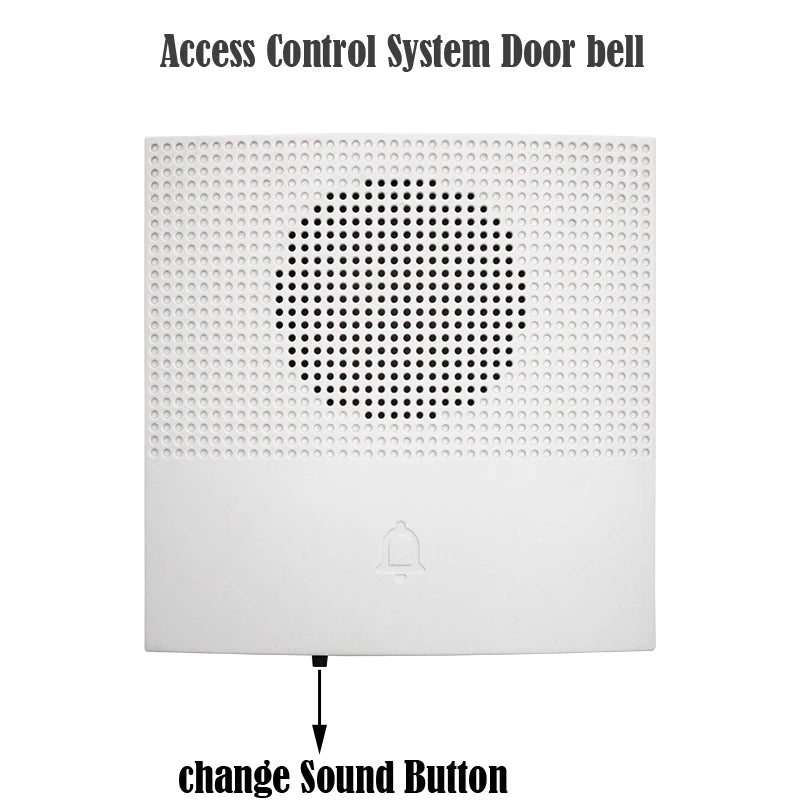 38 Sound Adjustable Door Bell 12V Wired and Battery two types Doorbell for Door Access Control System 38 Tinkles Vue