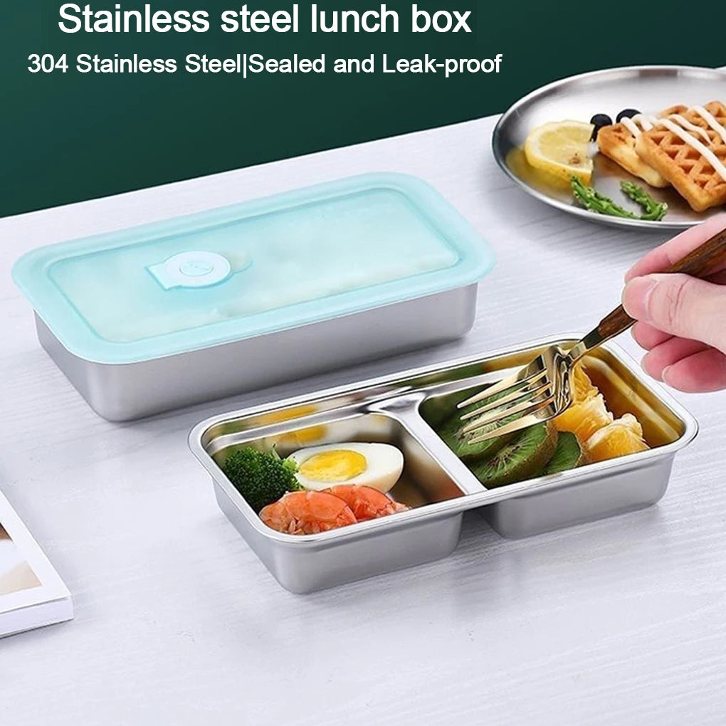 304 Stainless Steel Bento Box | Single & Double Compartment Stainless Steel Bento Box Vue