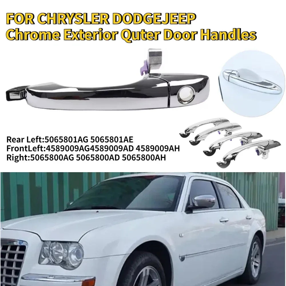 1Pcs For Dodge Magnum 2005-08 2005-10 Car Exterior Drive Outer Door Handle 5065800AG, 4589009AG, 5065801AG for Chrysler 300 300C Vue