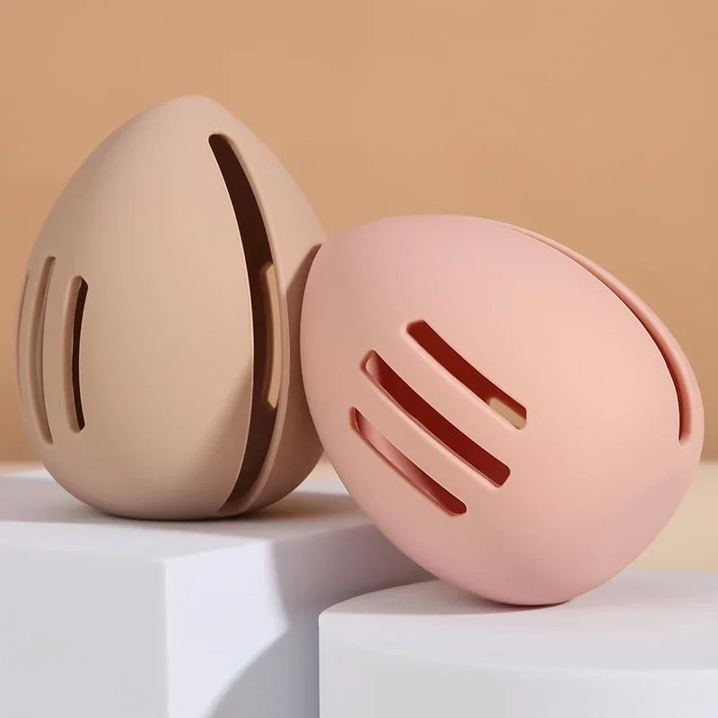 Eco-Friendly Silicone Makeup Sponge Holder | Multi-Hole Ventilated Storage Case for /Cosmetic Puffs - Travel Vue