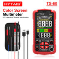 HYTAIS TS-60 Digital Multimeter Professional USB Charging 6000 Count Color Screen Anti-Burning Smart Multimeter for Electricians Vue Red