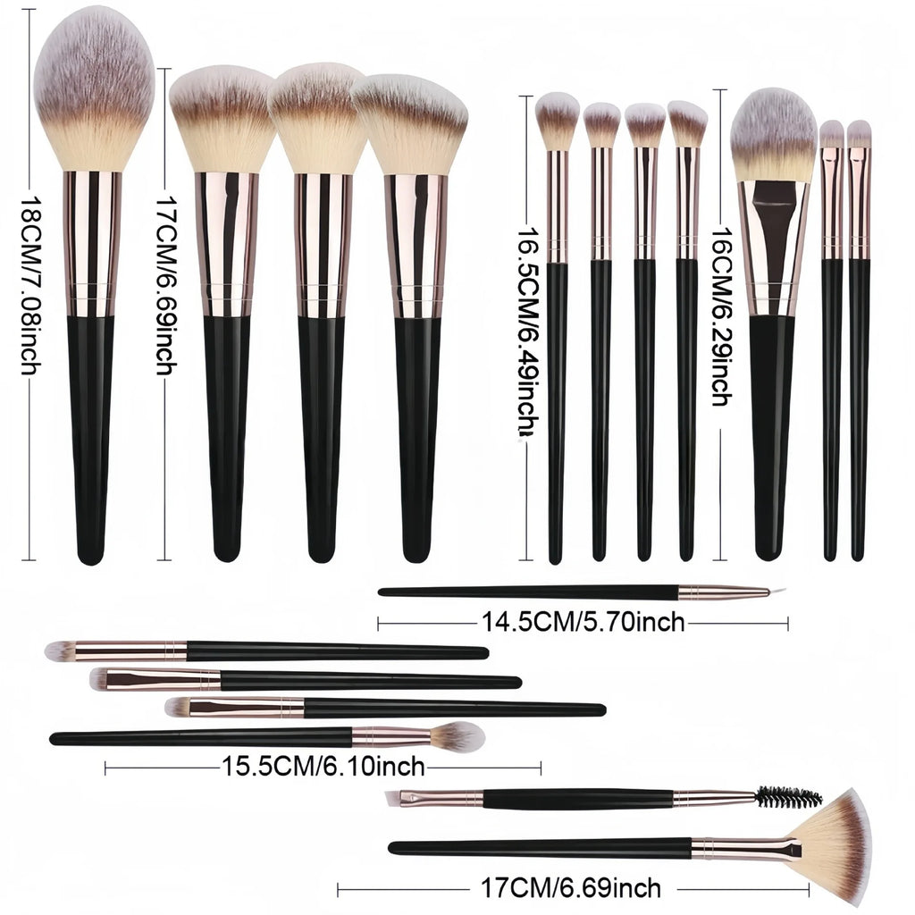 10-20PCS Makeup Brushes Set Soft Fluffy Eyeshadow Foundation Concealer Blending Blush Brush Professional Women Beauty Tool Vue