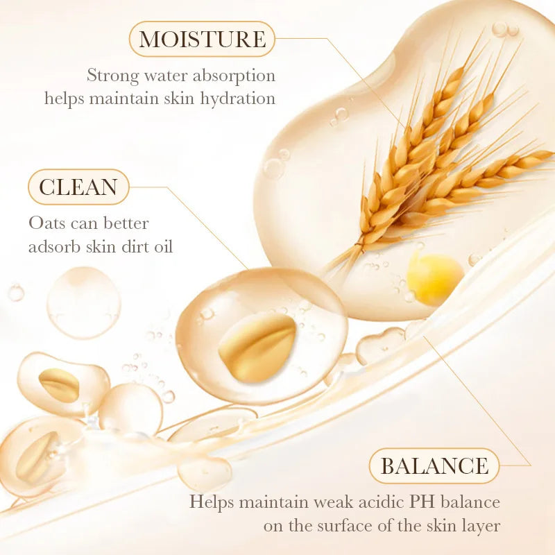 Rice Raw Pulp Body Shower Gel 500ml, Hypoallergenic and Moisturizing, Refreshing Oil Control, Long-Lasting Light Fragrance, Suitable for All Light Beige Skin Types and Sensitive Skin, Easily Removes Oil and Dirt, Daily Nouris Vue