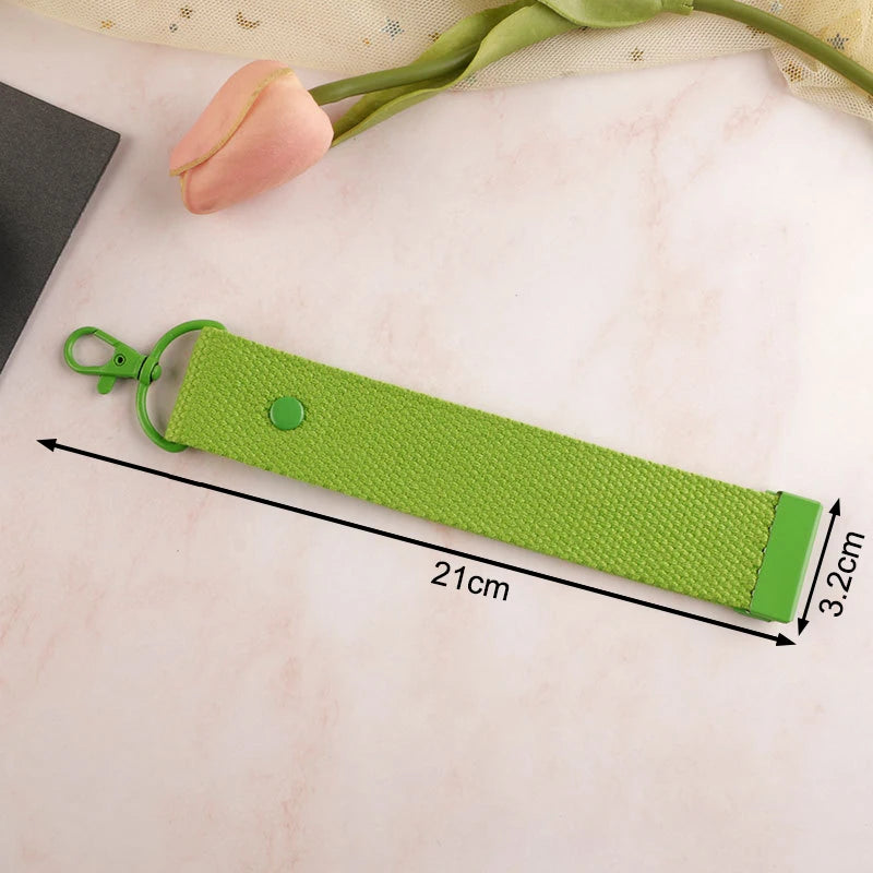 Fashion Cotton Keychain Lanyard Wrist Straps Schoolbag Backpack Pendent Key Chain Car Keys Canvas Strap Keyring Vue A6