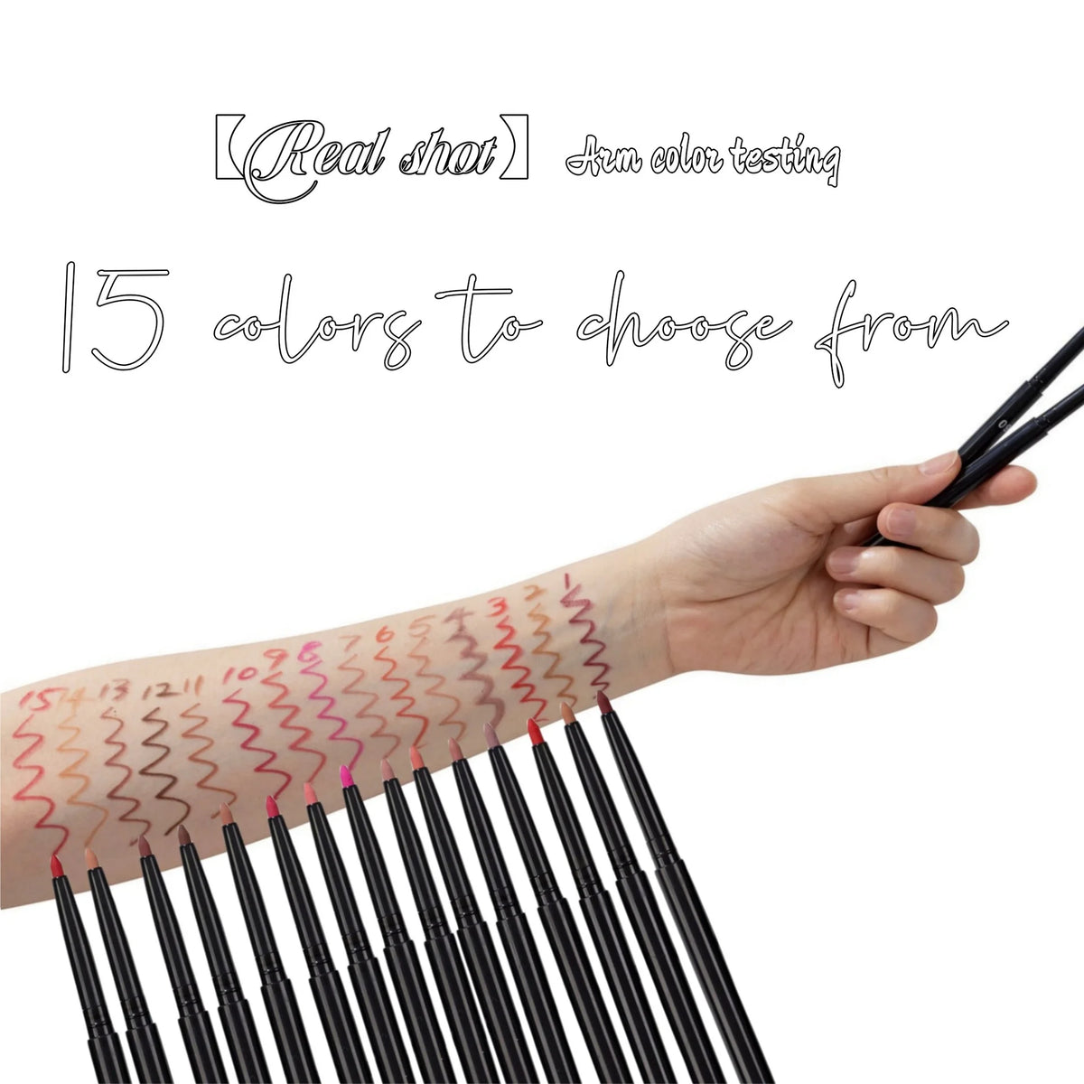 Matte Lip Liner Pencil Private Label Lip Contour Lipstick Waterproof Non-transfer Highly Pigmented Nude-pink Daily Makeup 20pcs Vue