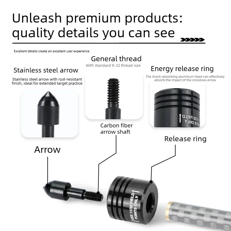 NU Release Arrow Points Archery Accessories High‑Speed Output for Carbon Fiber Arrow Shaft Recurve Compound Bow Shooting Tips Vue