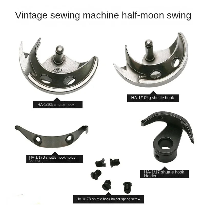 Vintage Sewing Machine Accessories 7-Piece Bobbin & Shuttle Set Sewing Machine Parts Vue