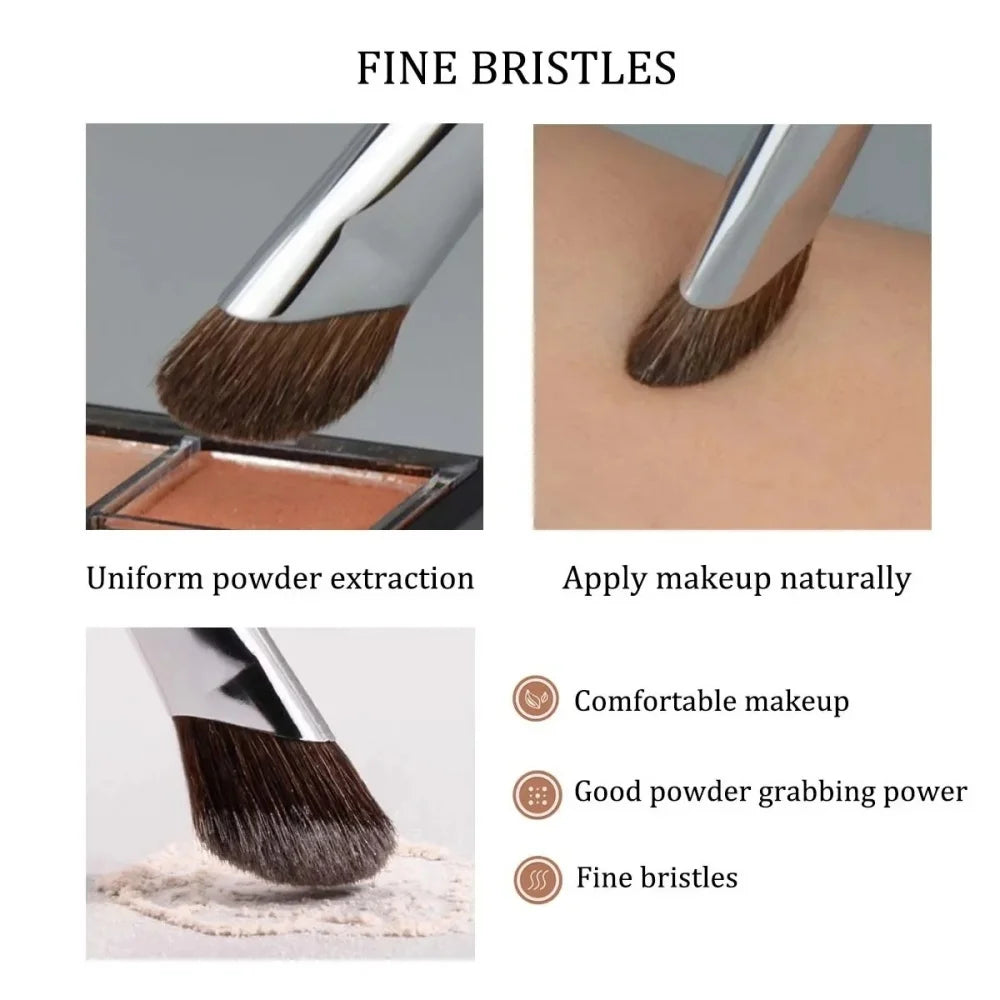 Angled Contour Highlight Brush 3D Nose Shadow Eyeshadow Blush Detail Brush for Perfect Contouring Sculpting Makeup Beauty Tools Vue
