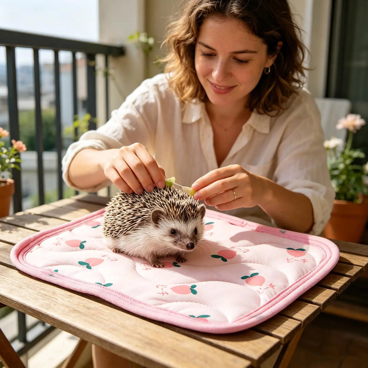 31x21cm Soft Portable Breathable Cat Cooling Mat, Summer Pet Cool Blanket for Dog, Travel Car Camping Outdoor Kennel Home Use Vue
