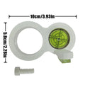 Hole Drilling Level Electric Drill Measuring Lever Instrument Hole Drilling Precision Guide for Wall Decoration Photo Frame Vue White