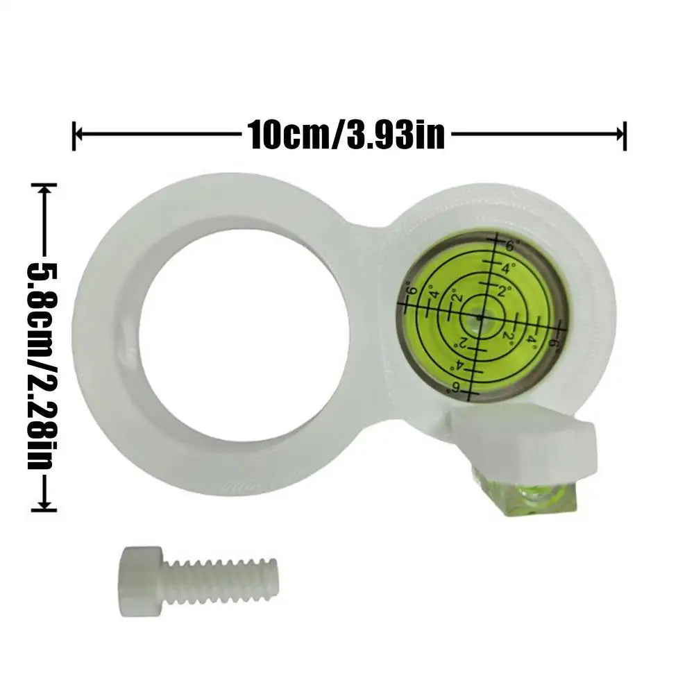Hole Drilling Level Electric Drill Measuring Lever Instrument Hole Drilling Precision Guide for Wall Decoration Photo Frame Vue White