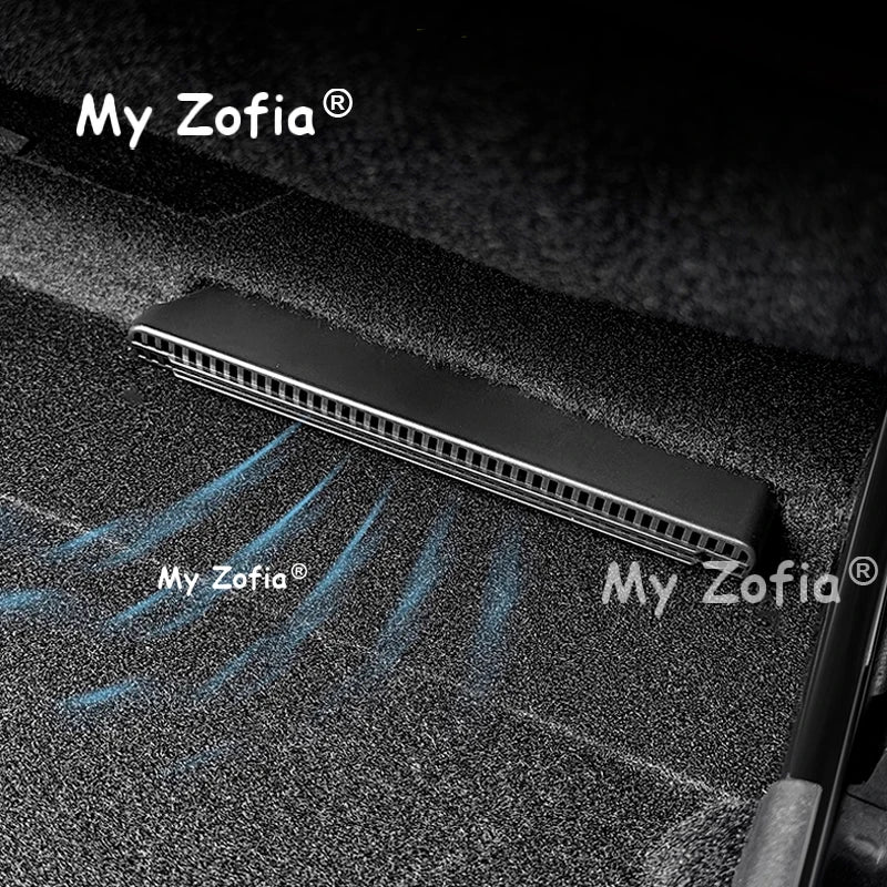 For Smart #3 2024 2025 2026 Car Stainless steel Under Seat Air Vent Outlet Grille Cover Interior Protector Accessories Vue