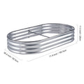 Large Metal Raised Garden Bed Kit – Galvanized Planter Box Raised Garden Bed Vue L-Silver Canada