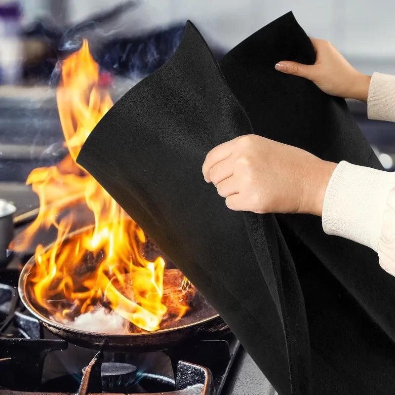 2mm/5mm Heat Insulation Flame Retardant Felt Non-woven Welding Blanket Fireproof Carbon Fiber Wire Fireproof Cotton Vue